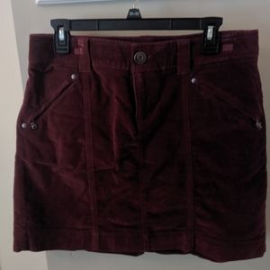 Athletes brushed corduroy skirt